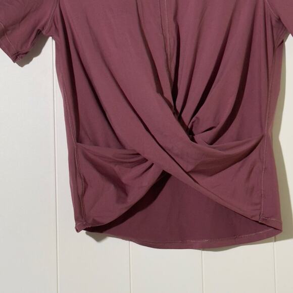 Lululemon Do the Daily Front Twist Four Way Stretch Hip Length Plum Size 2 - Picture 4 of 10